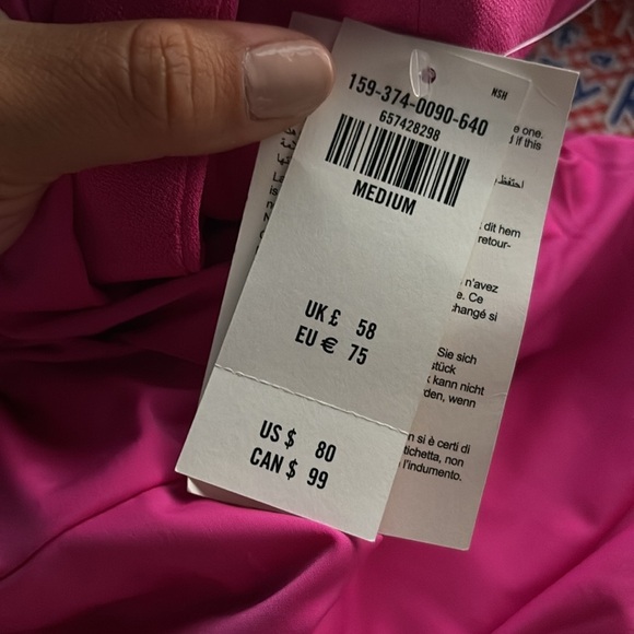 Abercrombie & Fitch Corset Clasp-Back Mini Dress size Medium NWT - Picture 4 of 4